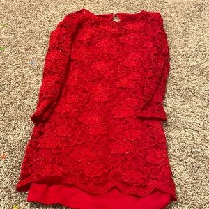 nice dress with rosé pattern